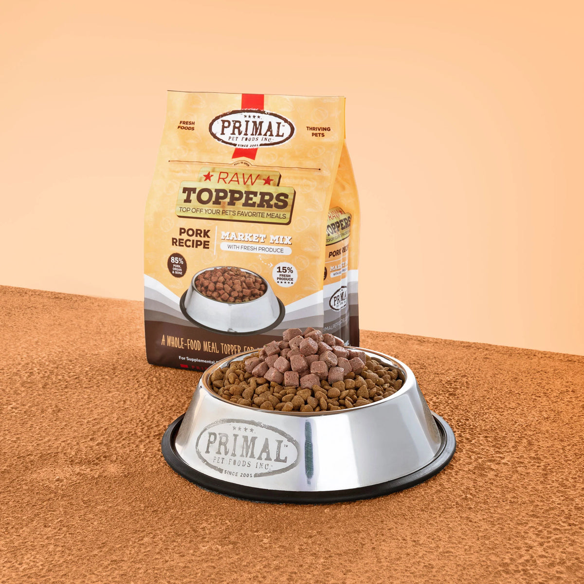 Primal Market Mix Pork Frozen Raw Dog &amp; Cat Meal Topper