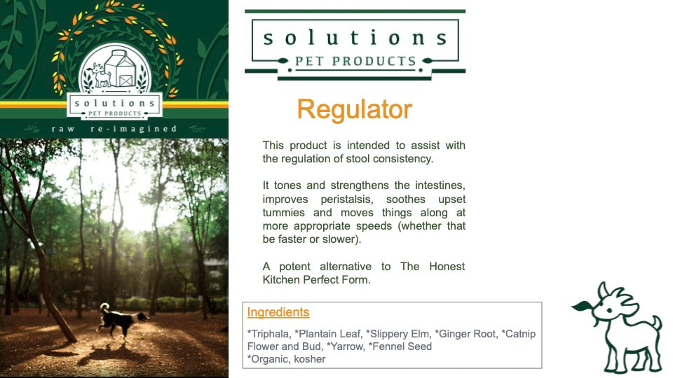 Solutions Pet Products The Regulator Stool Consistency Supplement for Dogs and Cats
