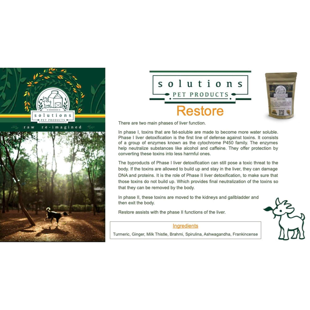 Solutions Pet ProductsRestore Liver Supplement for Dogs and Cats