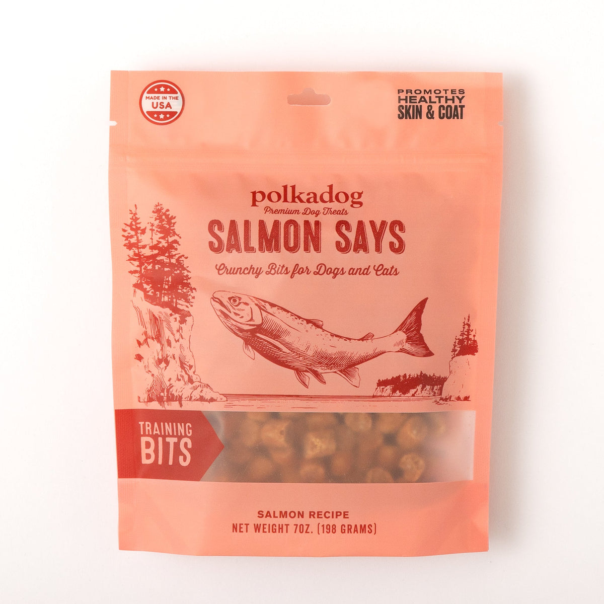 Polkadog Bakery Salmon Says Crunchy Dog &amp; Cat Treats