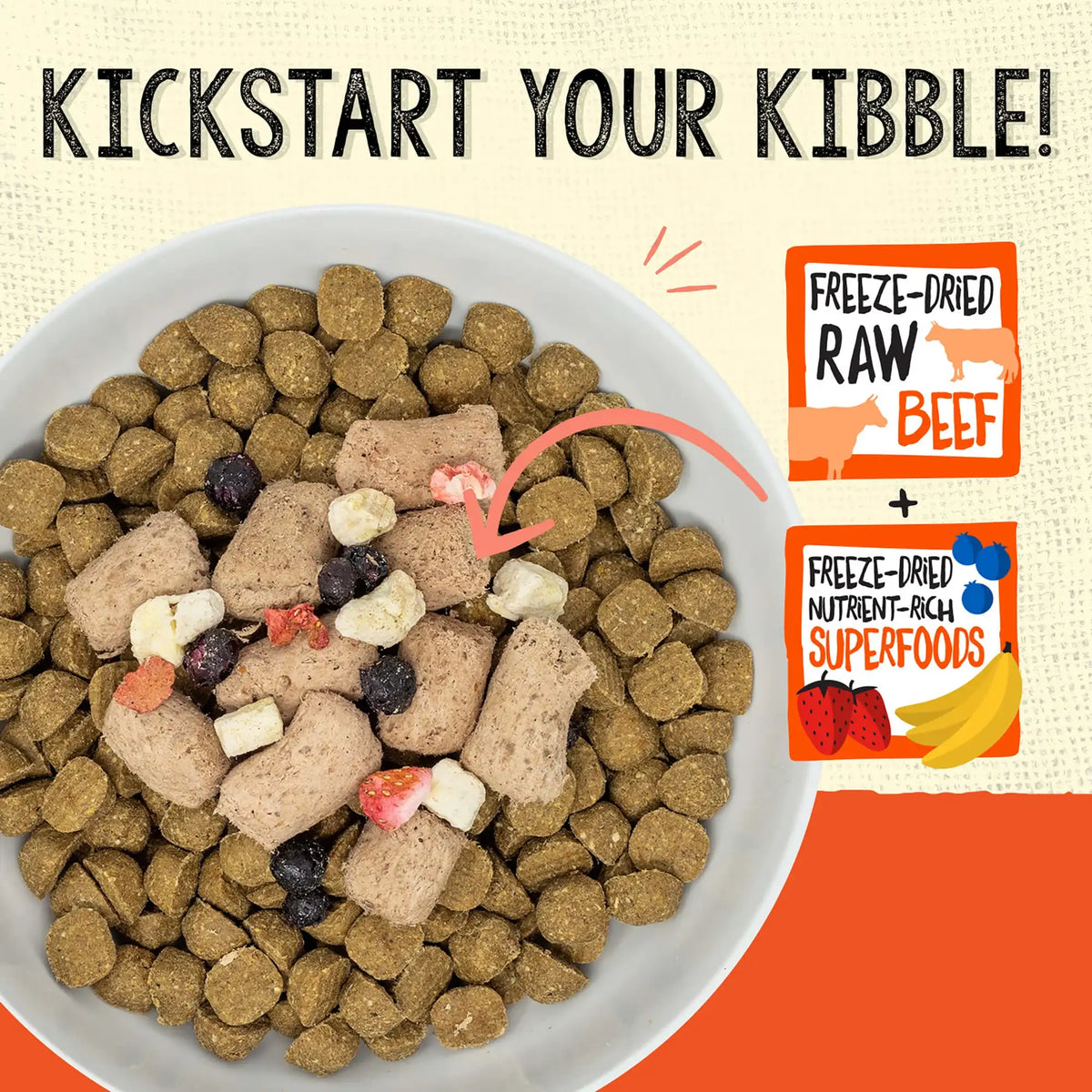 Stella &amp; Chewy&#39;s Freeze-Dried Raw Meal Mixer Superblends Beef Dog Food Meal or Topper