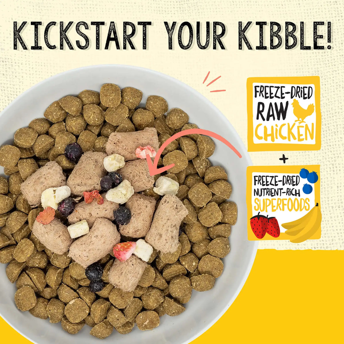 Stella &amp; Chewy&#39;s Freeze-Dried Raw Meal Mixer Superblends Chicken Dog Food Topper