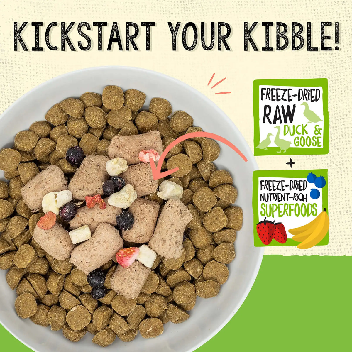 Stella &amp; Chewy&#39;s Freeze-Dried Raw Meal Mixer Superblends Duck Dog Food Topper