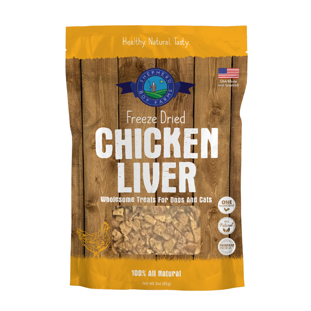 Shepherd Boy Farms Freeze-Dried Chicken Liver Dog & Cat Treats