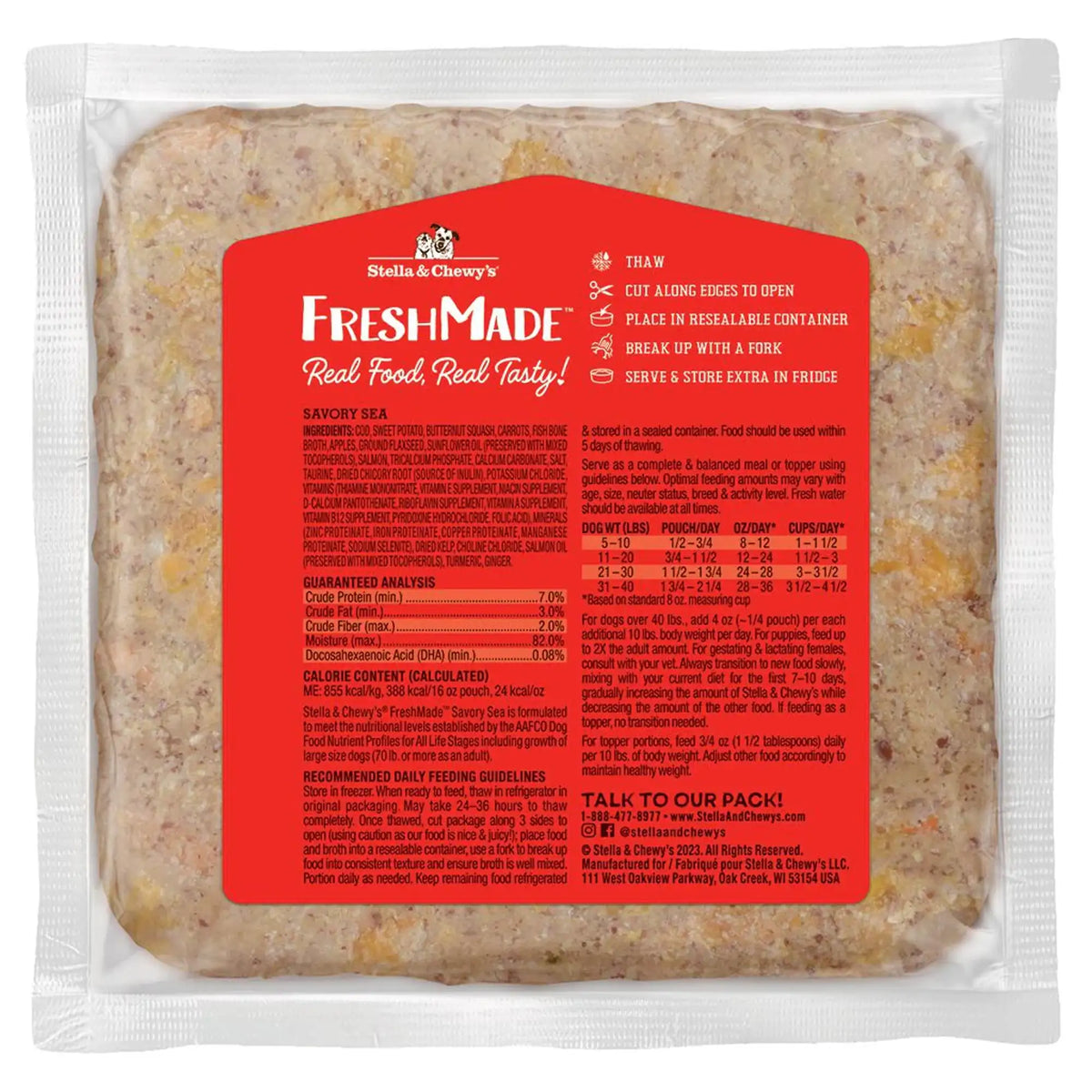 Stella &amp; Chewy&#39;s Fresh Made Savory Sea Gently Cooked Dog Food