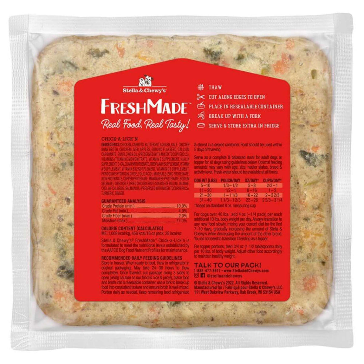 Stella &amp; Chewy&#39;s Fresh Made Chick-a-Lick&#39;n Gently Cooked Dog Food