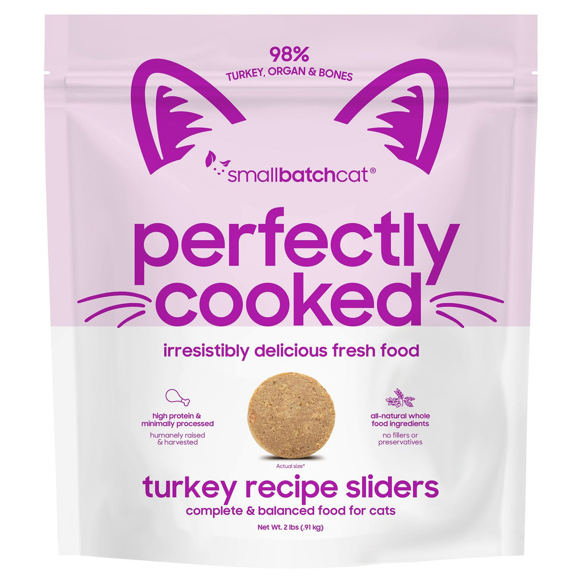 Small Batch Perfectly Cooked Turkey Sliders Frozen Cat Food