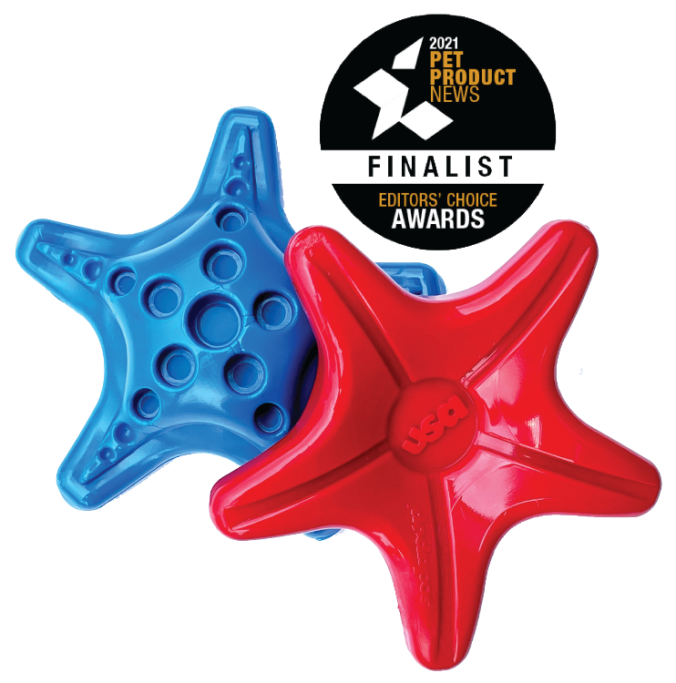 SodaPup Starfish Ultra Durable Nylon for Aggressive Chewers Dog Chew Toy