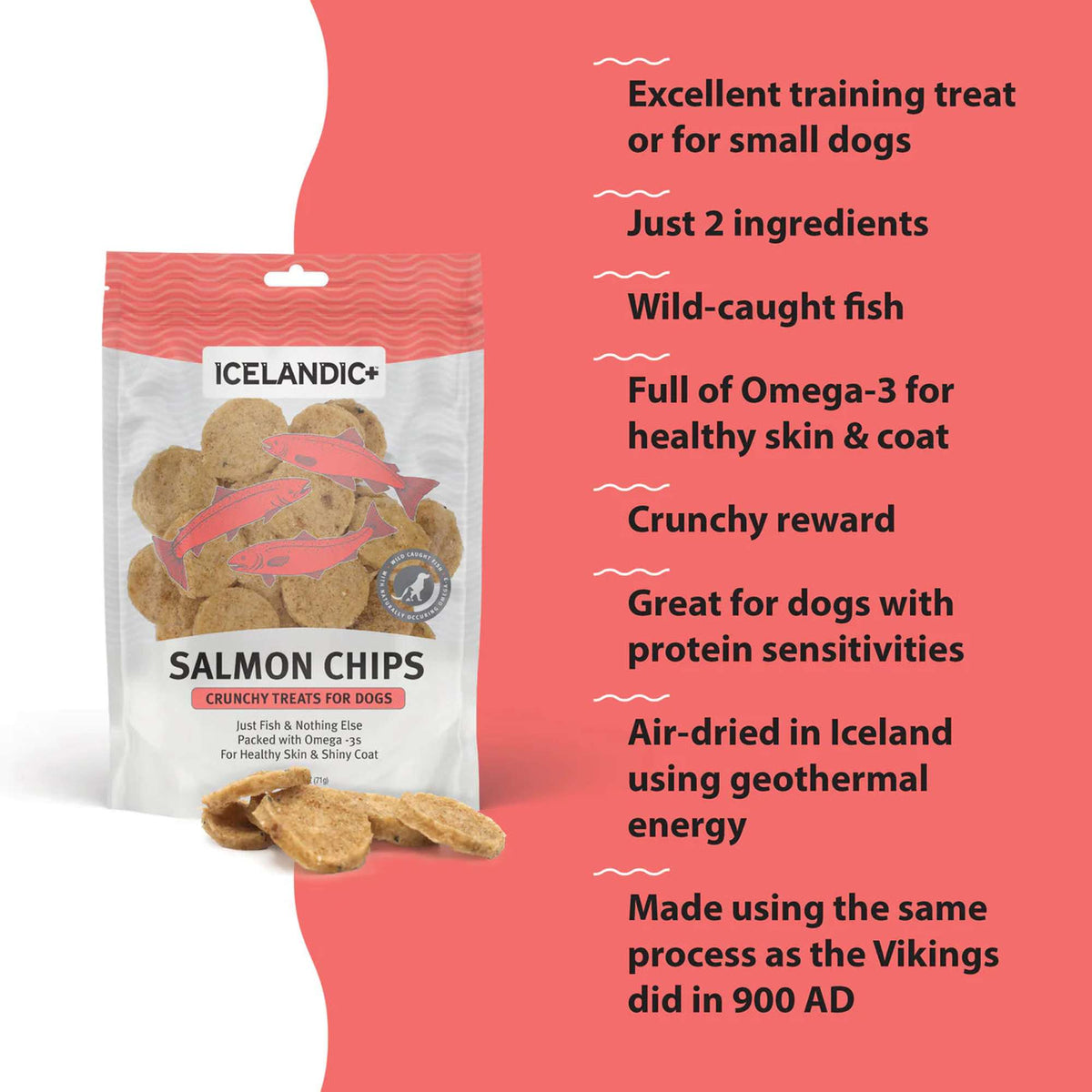 Icelandic+ Salmon Chips Dog Treats