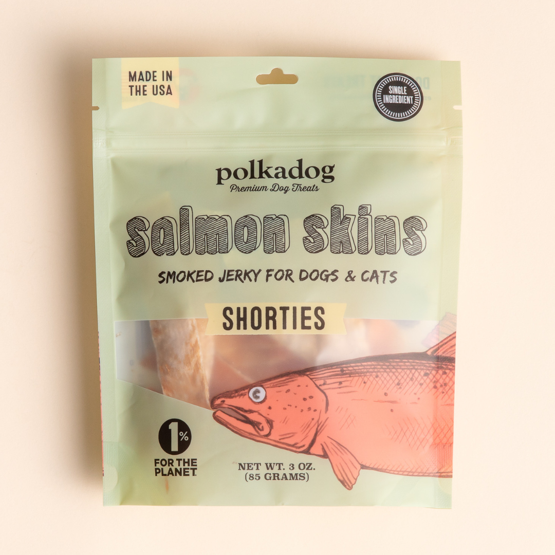Polkadog Bakery Salmon Skins Smoked Jerky Dog &amp; Cat Treats