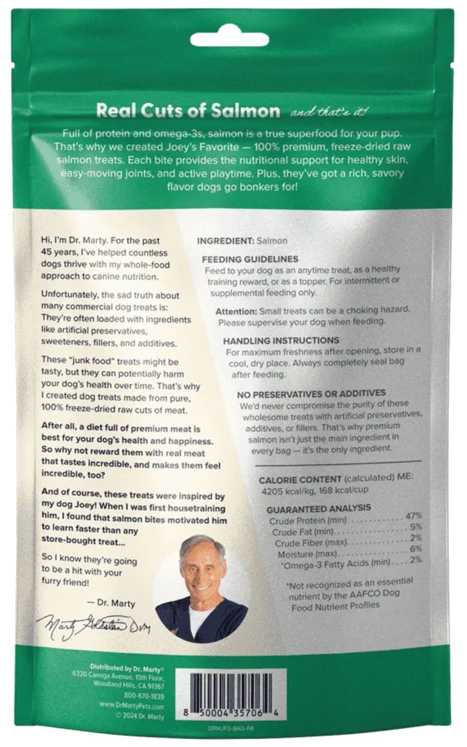 Dr. Marty Freeze-Dried Raw Joey&#39;s Favorite Dog Treats