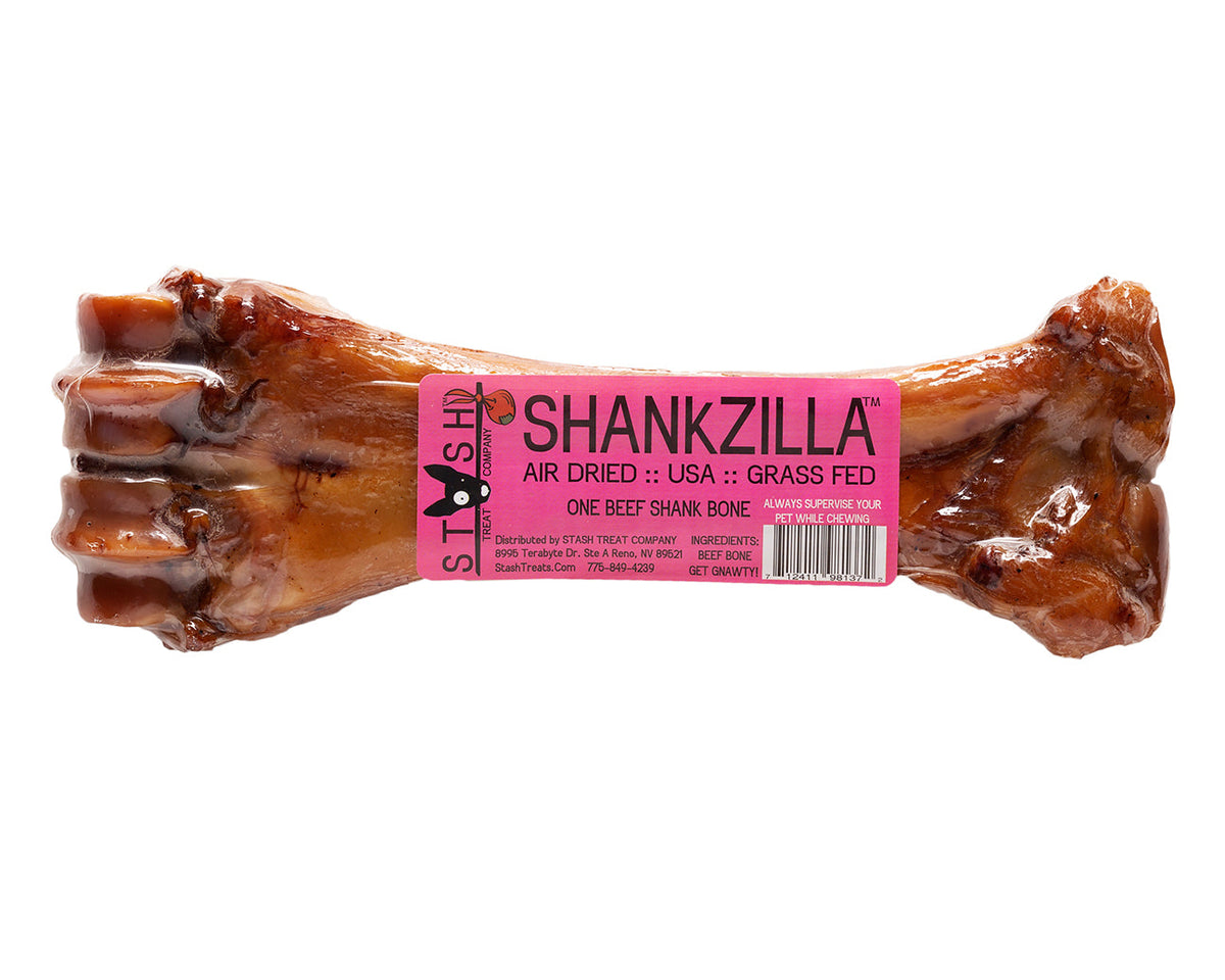 Diggin Your Dog Stash Grass-Fed Shankzilla Dehydrated Beef Shank Chew