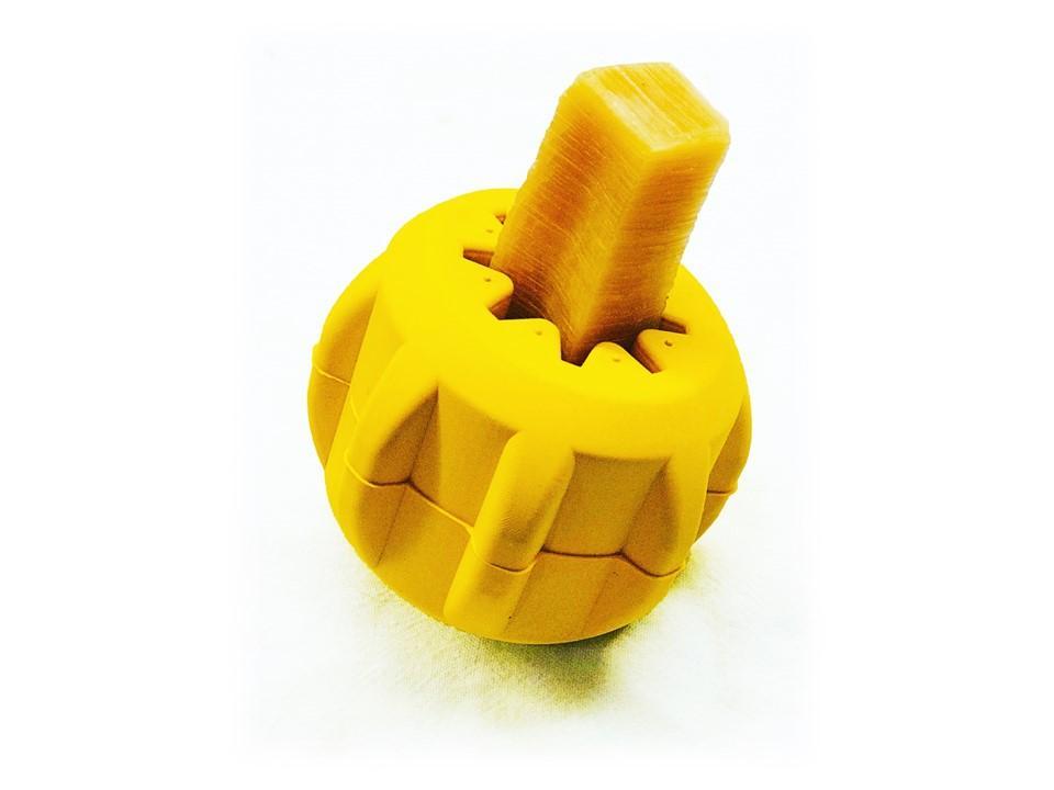 SodaPup ID Gear Treat Pocket Durable Rubber Treat Holder and Chew Toy