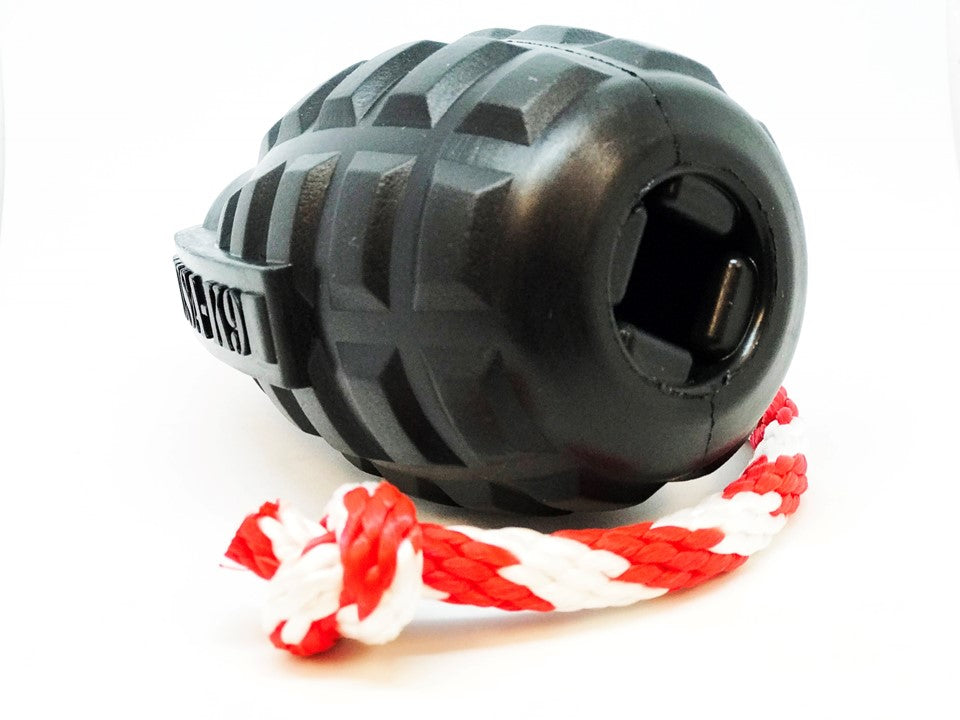 SodaPup USA-K9 Magnum Grenade Durable Rubber Chew Toy