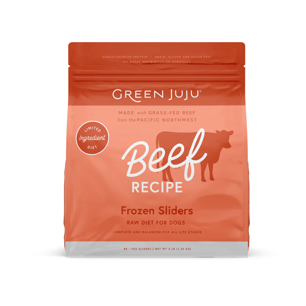 Green Juju Beef Recipe Frozen Raw Dog Food