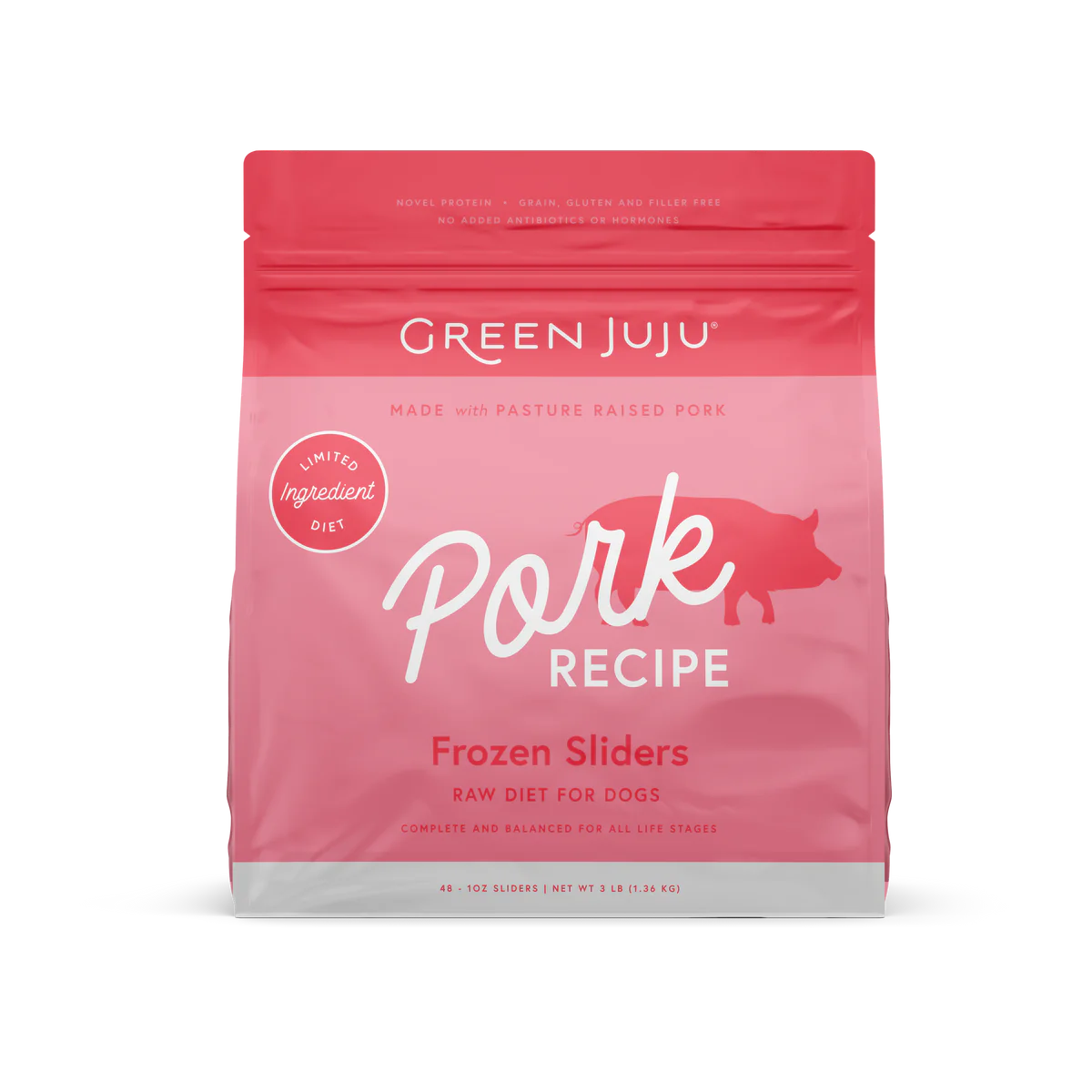 Green Juju Pork Recipe Frozen Raw Dog Food