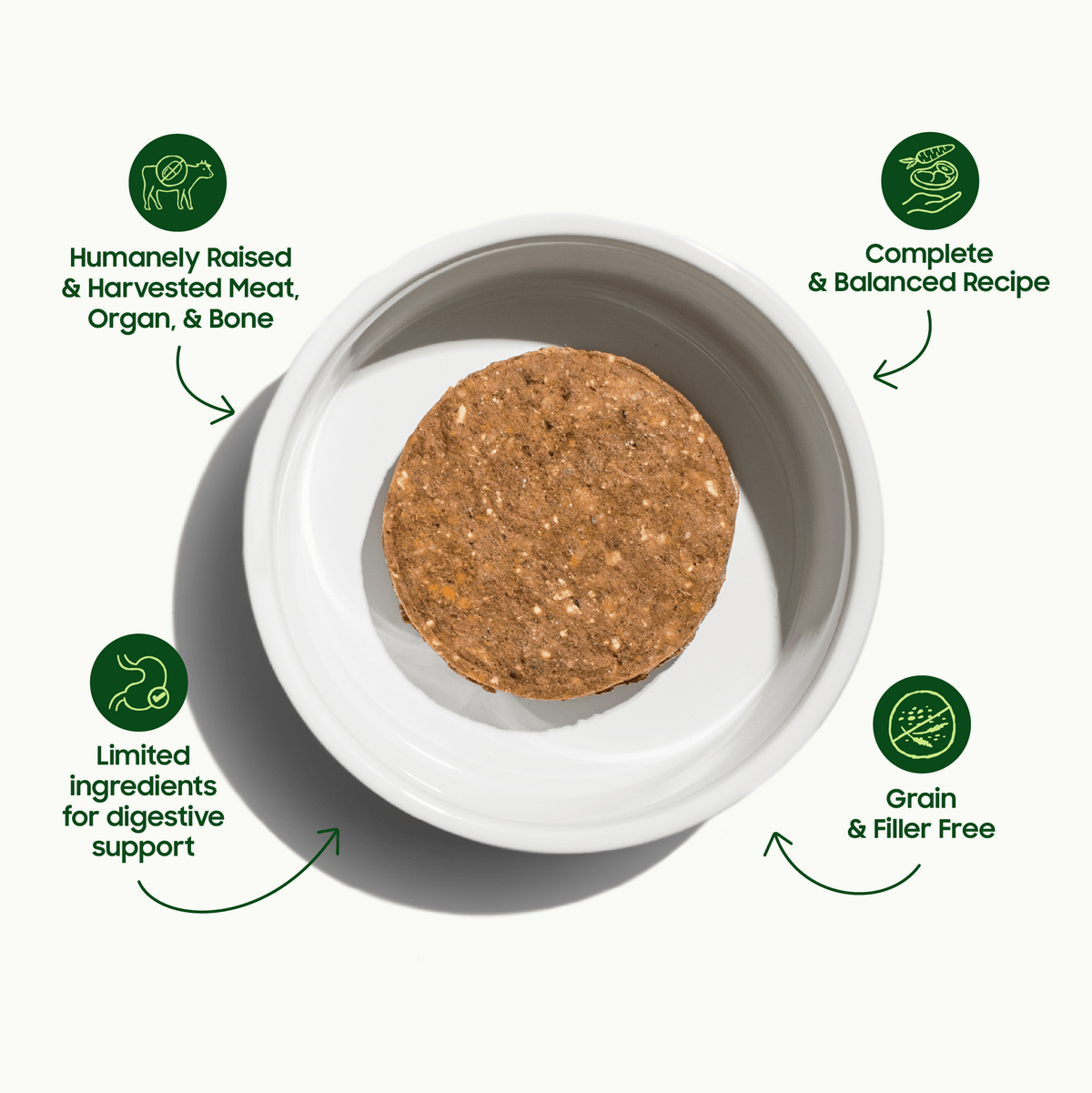 Small Batch Beef Patties Frozen Raw Dog Food