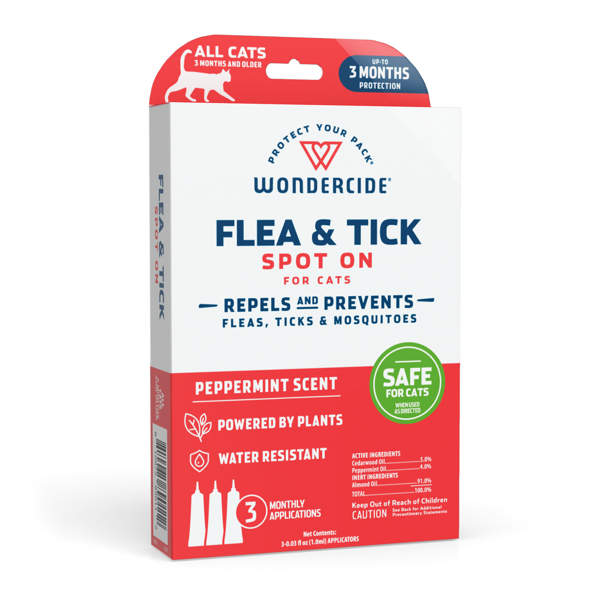 Wondercide Flea & Tick Spot On Peppermint Scent for Cats