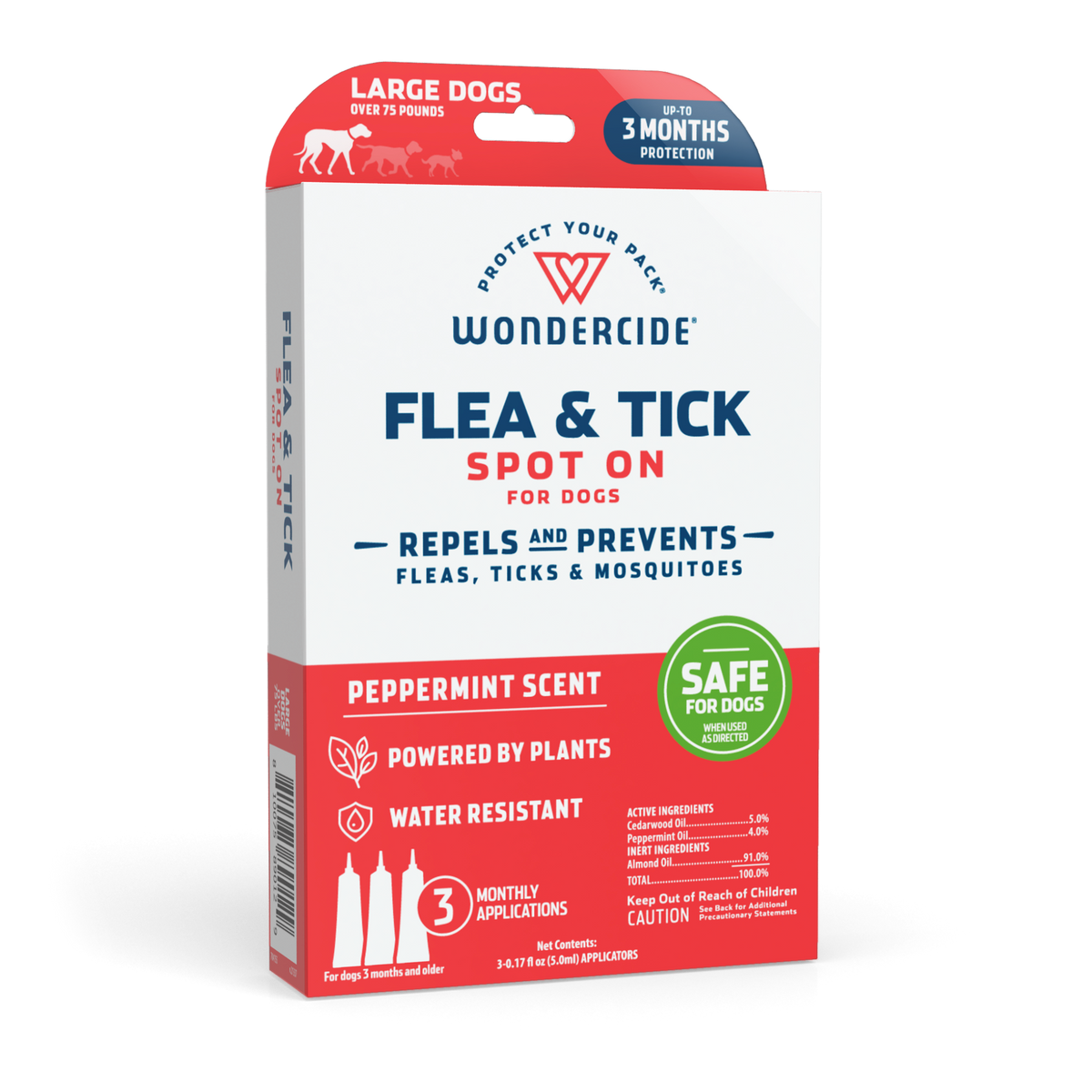 Wondercide Flea & Tick Spot On Peppermint Scent for Dogs