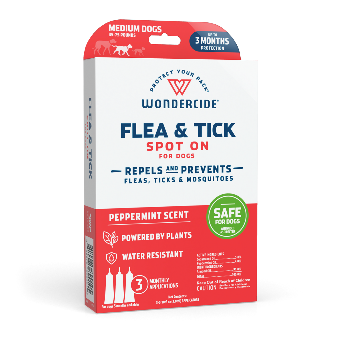 Wondercide Flea & Tick Spot On Peppermint Scent for Dogs