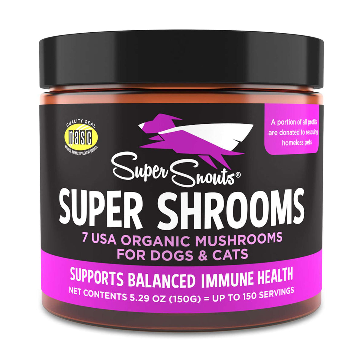 Super Snouts Super Shrooms Supplement for Dogs &amp; Cats
