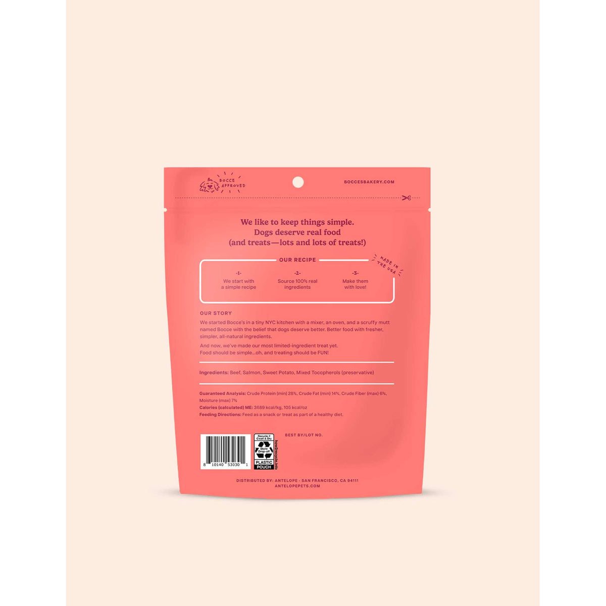 Bocce&#39;s Bakery Surf n&#39; Turf Freeze-Dried Dog Treats