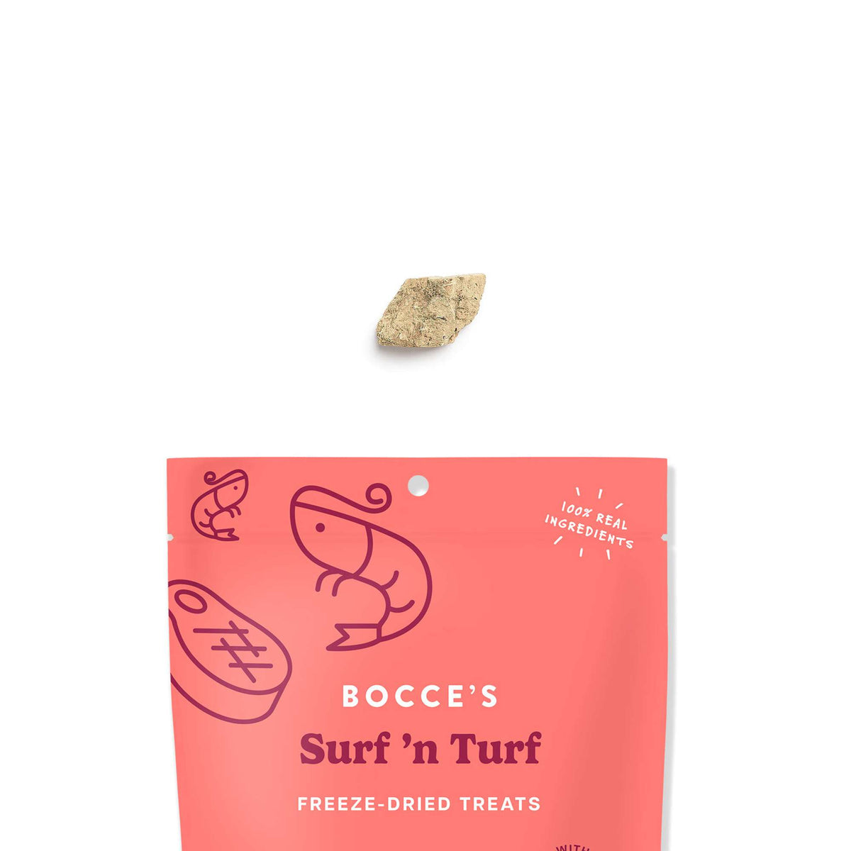 Bocce&#39;s Bakery Surf n&#39; Turf Freeze-Dried Dog Treats