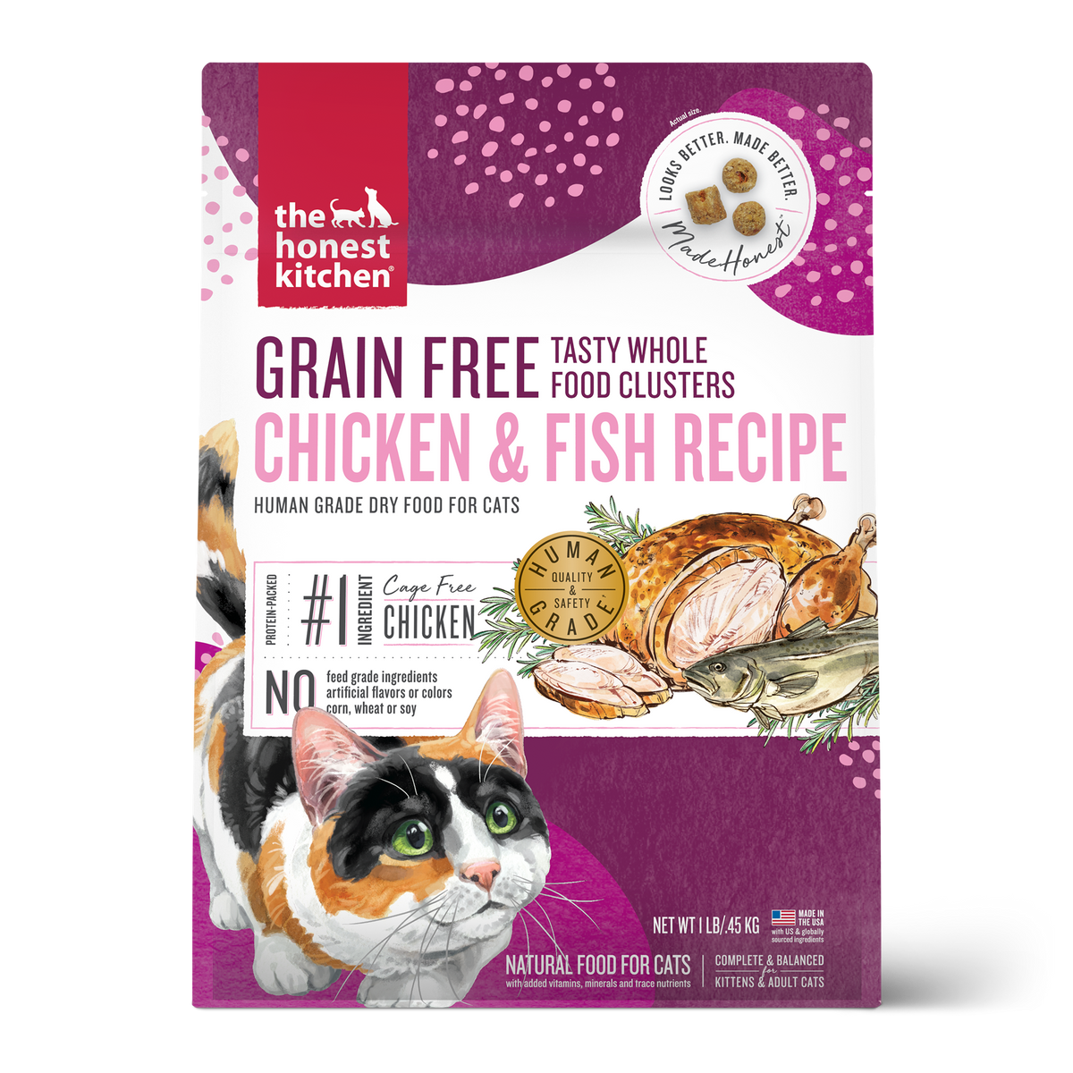 The Honest Kitchen Grain Free Chicken &amp; Whitefish Clusters Cat Food