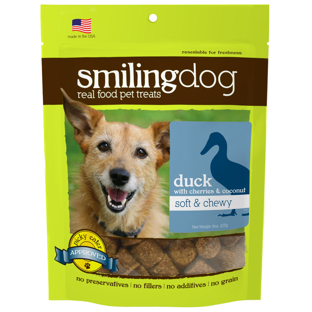 Smiling Dog Duck with Cherries &amp; Coconut Soft &amp; Chewy Dog Treats