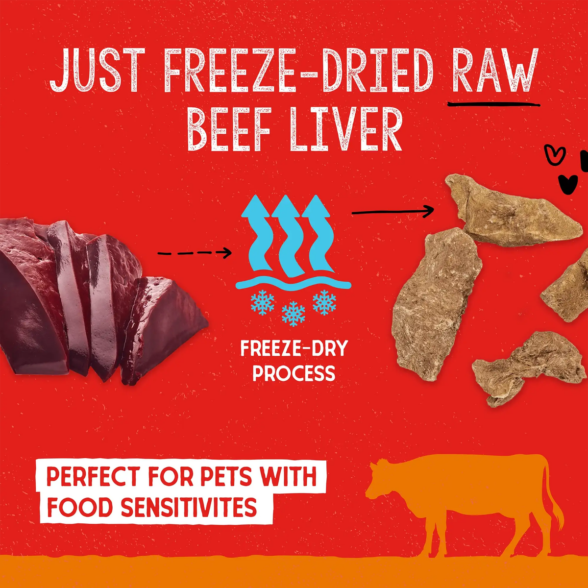 Stella &amp; Chewy&#39;s Freeze-Dried Single Ingredient Beef Liver Dog Treats