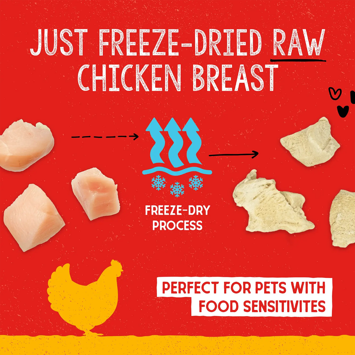 Stella &amp; Chewy&#39;s Freeze-Dried Raw Single Ingredient Chicken Breast Dog Treats