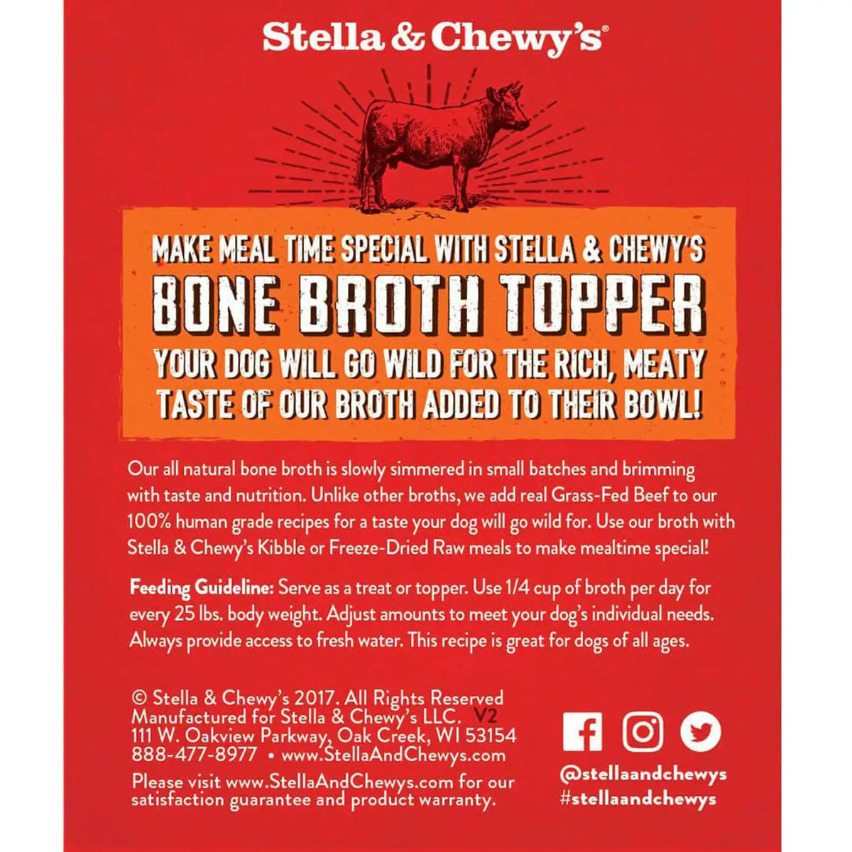 Stella &amp; Chewy&#39;s Broth Topper Beef for Dogs
