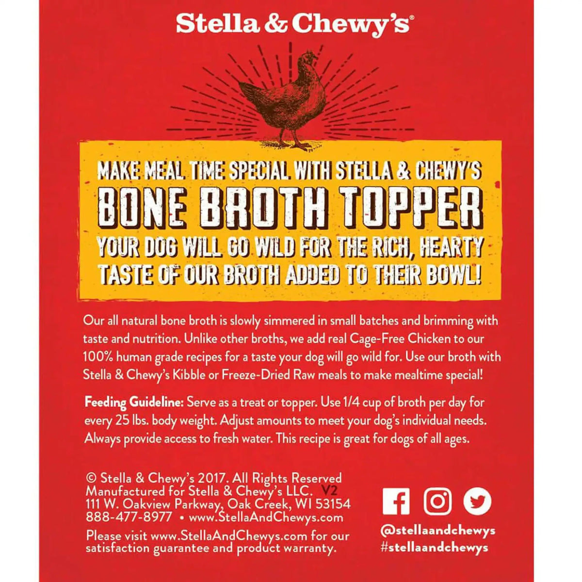 Stella &amp; Chewy&#39;s Broth Topper Chicken for Dogs