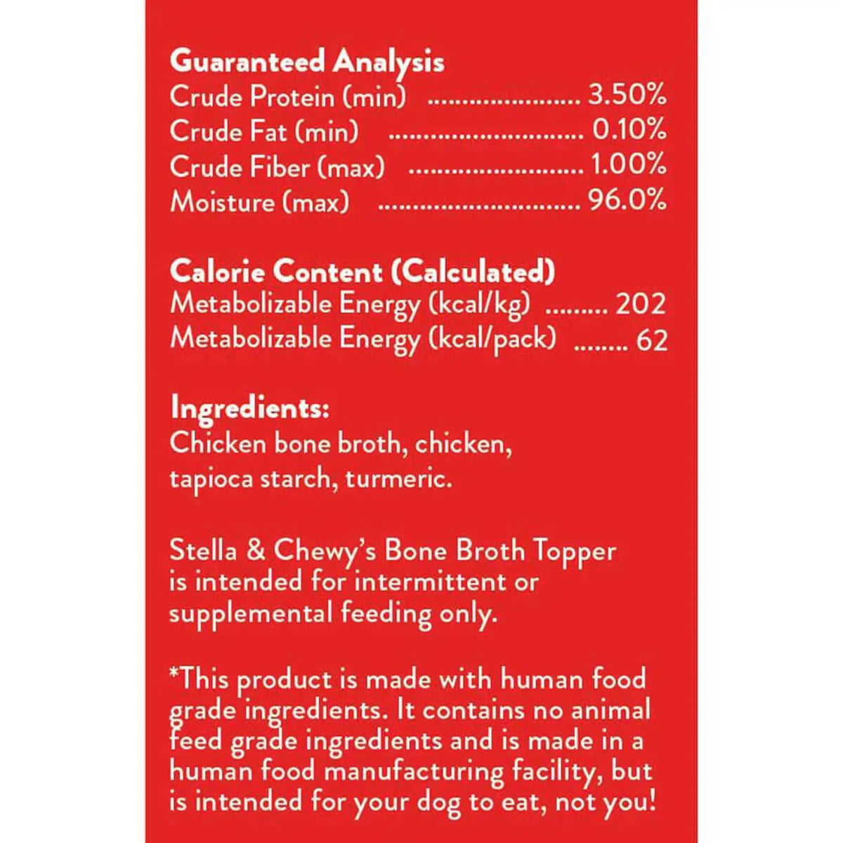 Stella &amp; Chewy&#39;s Broth Topper Chicken for Dogs