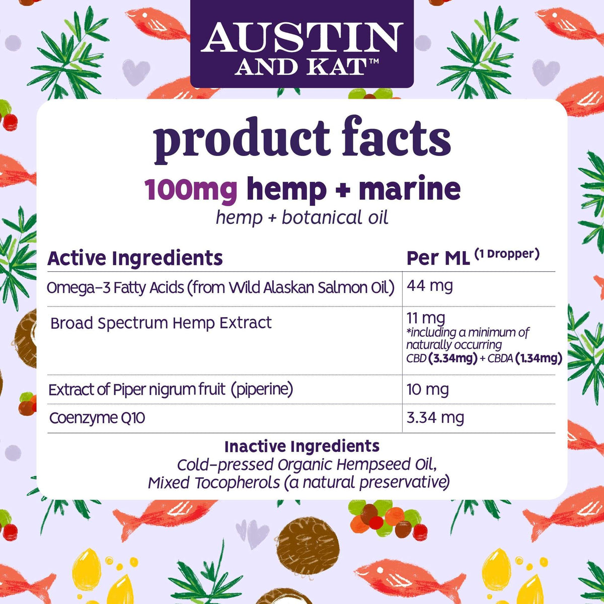 Austin and Kat CBD Original Oil for Dogs and Cats