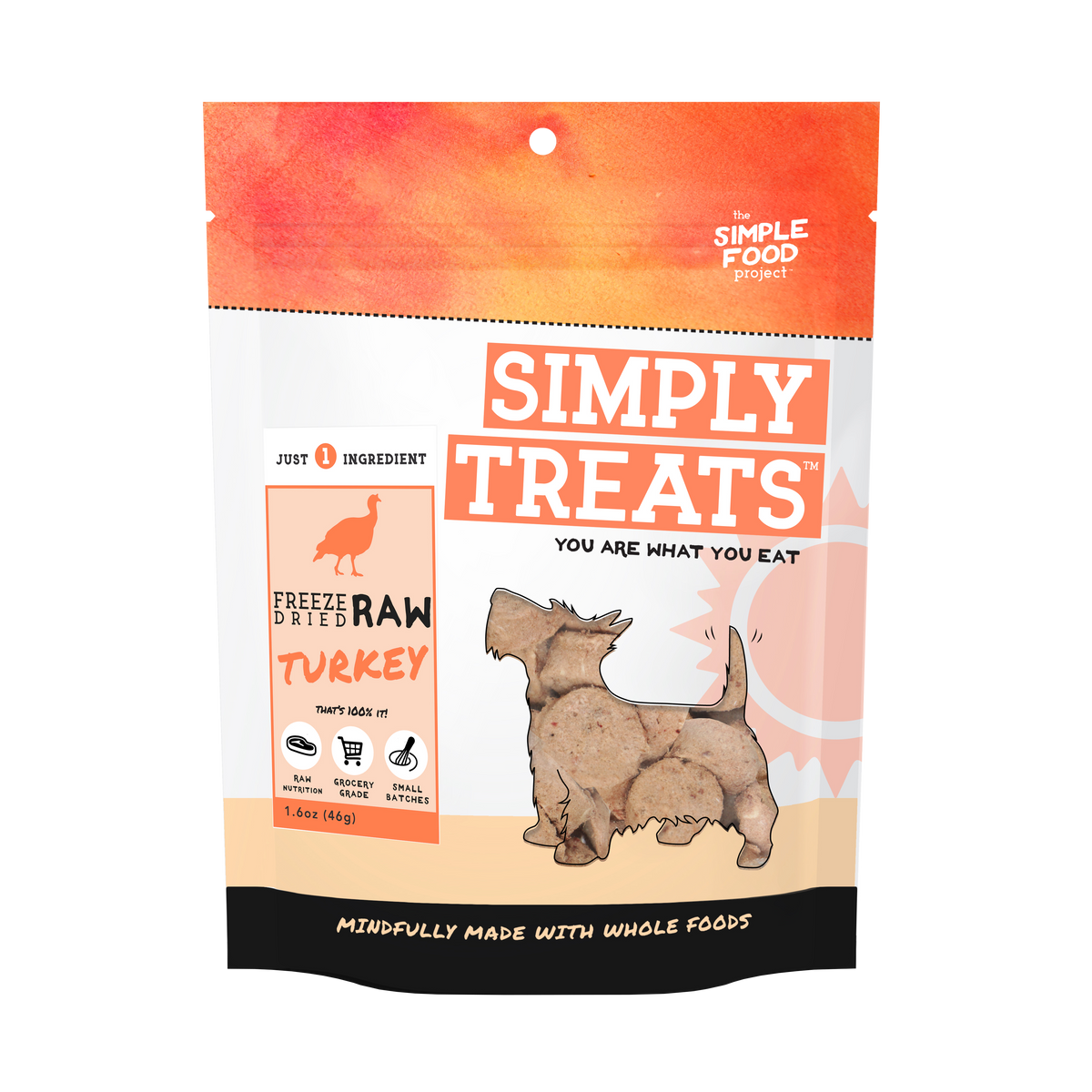 The Simple Food Project Simply Treats Freeze-Dried Raw Turkey for Dogs