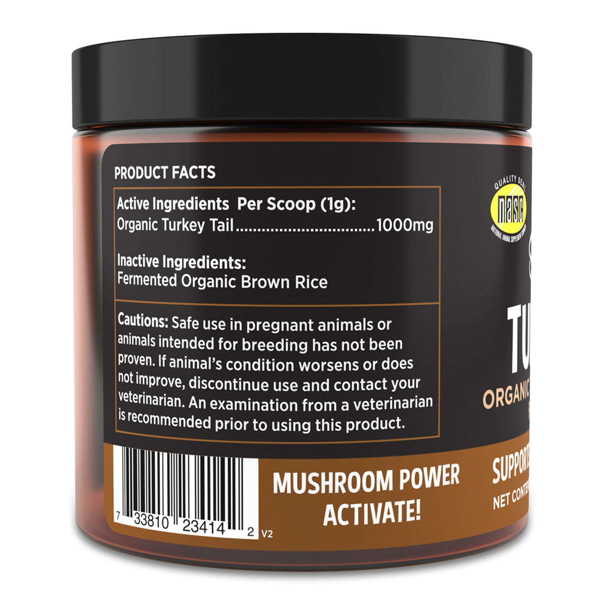 Super Snouts Turkey Tail Mushroom Supplement for Dogs and Cats