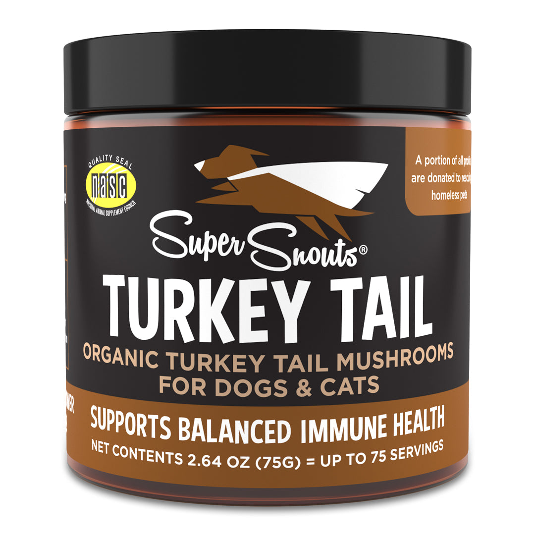 Super Snouts Turkey Tail Mushroom Supplement for Dogs and Cats