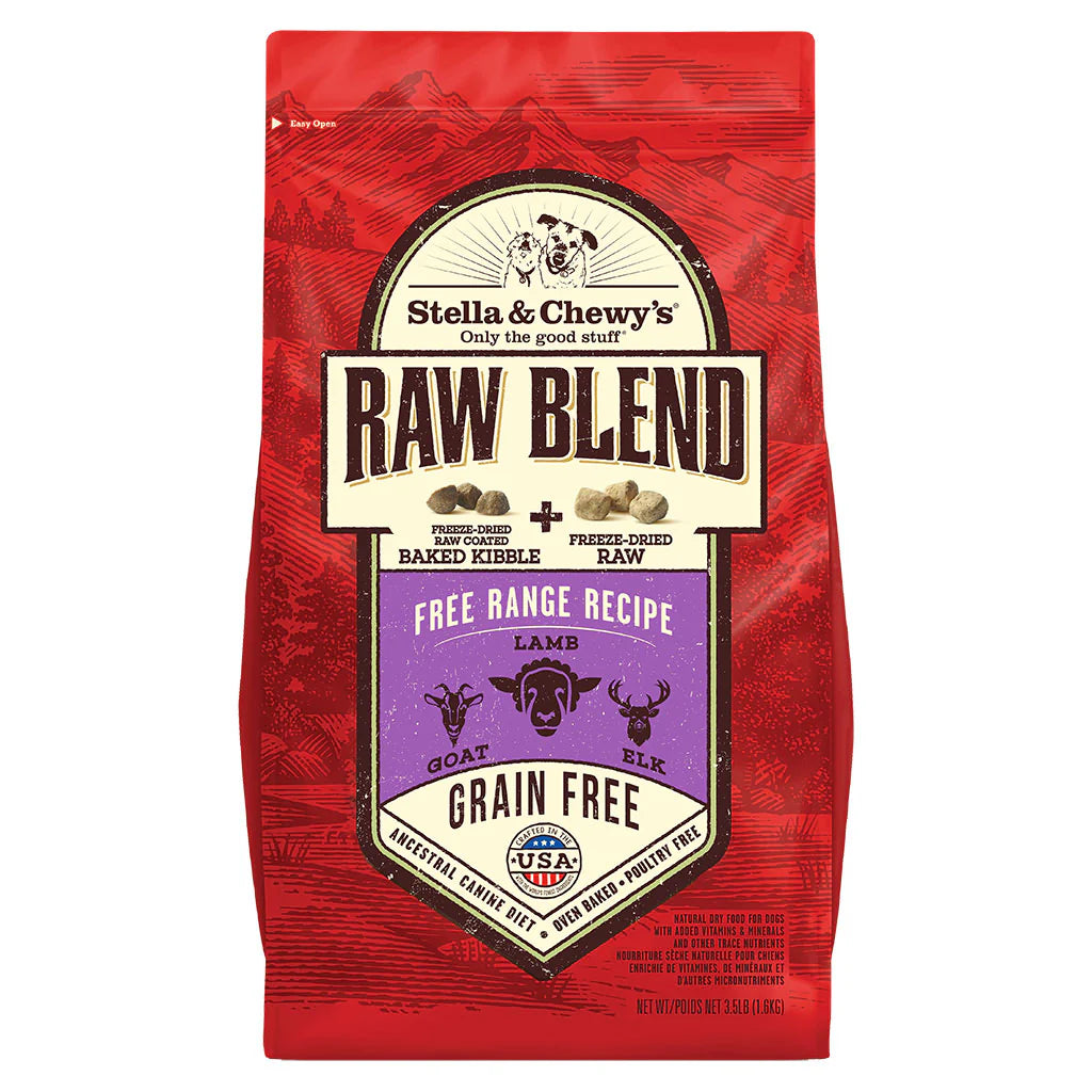 Stella &amp; Chewy&#39;s Kibble Raw Blend Free Range Lamb Dog Food
