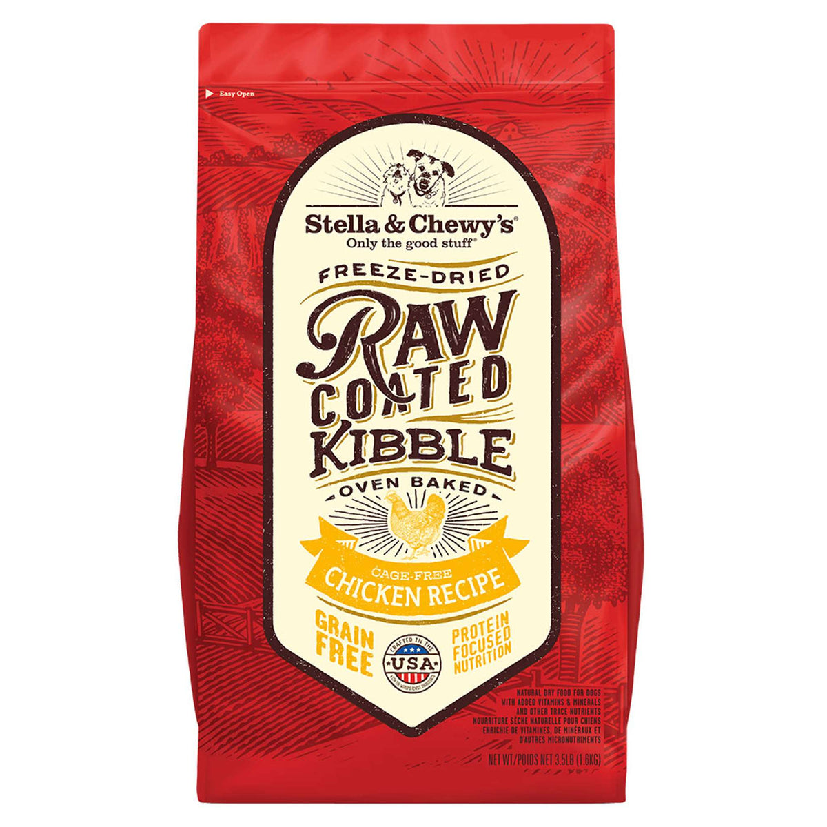 Stella &amp; Chewy&#39;s Raw Coated Grain Free Chicken Recipe Dog Food