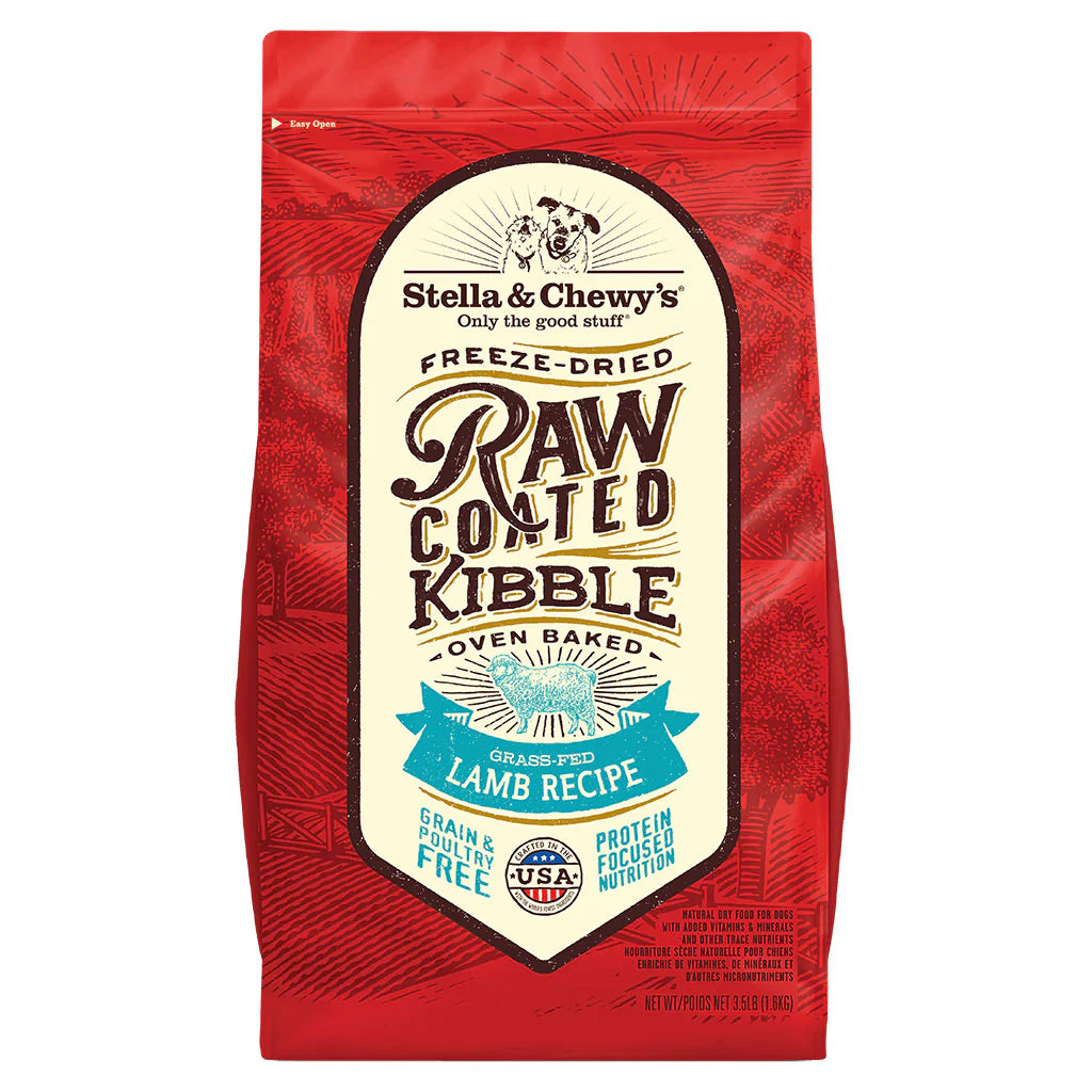 Stella &amp; Chewy&#39;s Kibble Raw Coated Lamb Dog Food