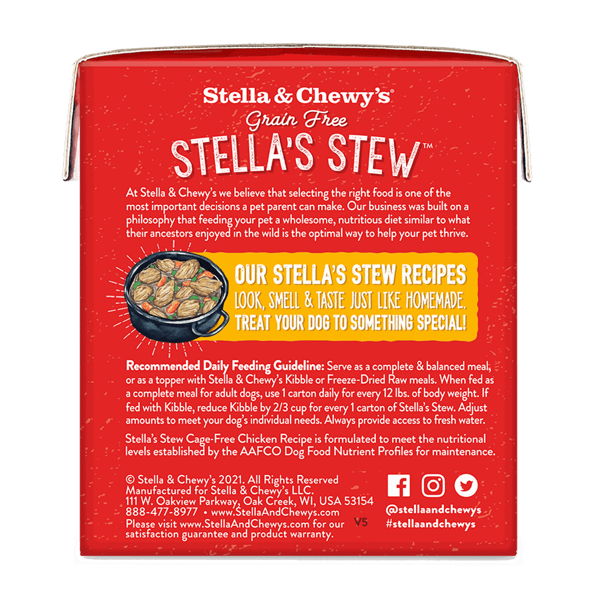 Stella &amp; Chewy&#39;s Stella&#39;s Stew Chicken Dog Food