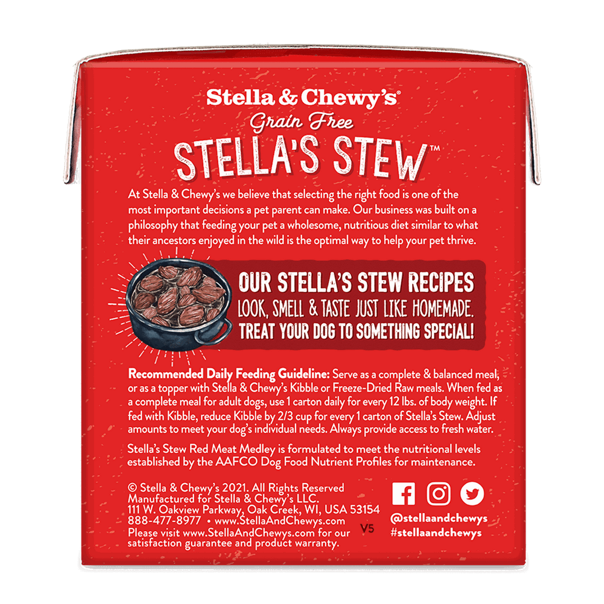 Stella &amp; Chewy&#39;s Stella&#39;s Stew Red Meat Medley Dog Food