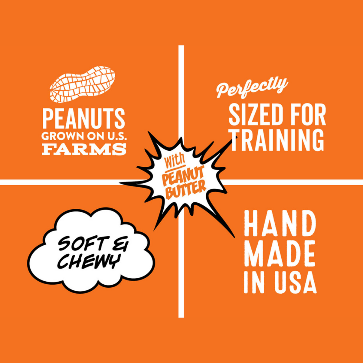 Polkadog Bakery Soft &amp; Chewy Wonder Nuggets Peanut Butter Dog Treats