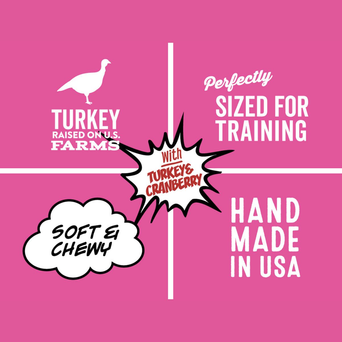 Polkadog Bakery Soft &amp; Chewy Wonder Nuggets Turkey &amp; Cranberry Dog Treats