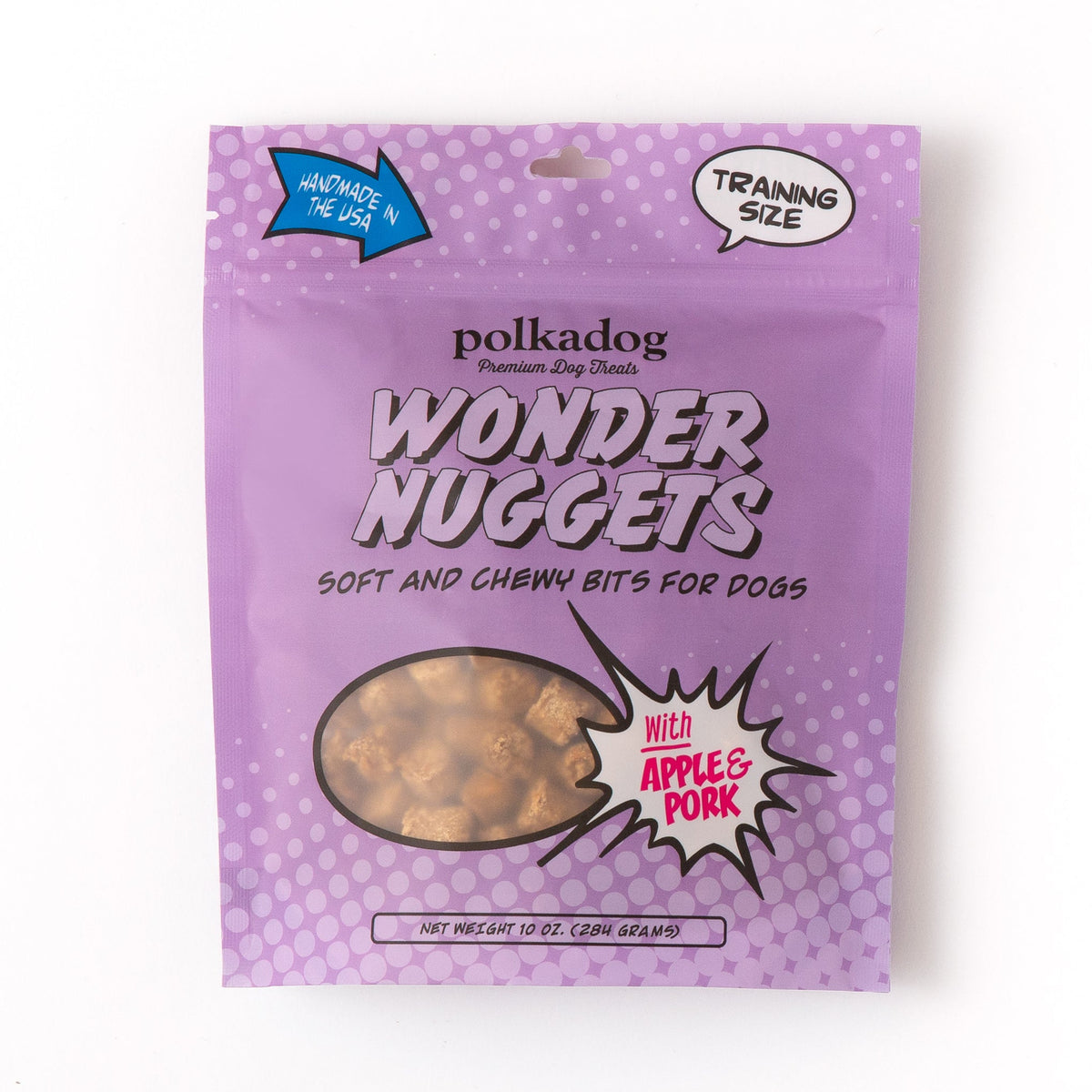 Polkadog Bakery Soft &amp; Chewy Wonder Nuggets Pork &amp; Apple Dog Treats