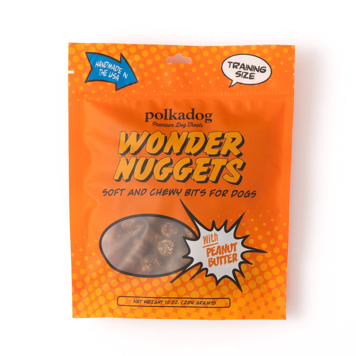 Polkadog Bakery Soft &amp; Chewy Wonder Nuggets Peanut Butter Dog Treats