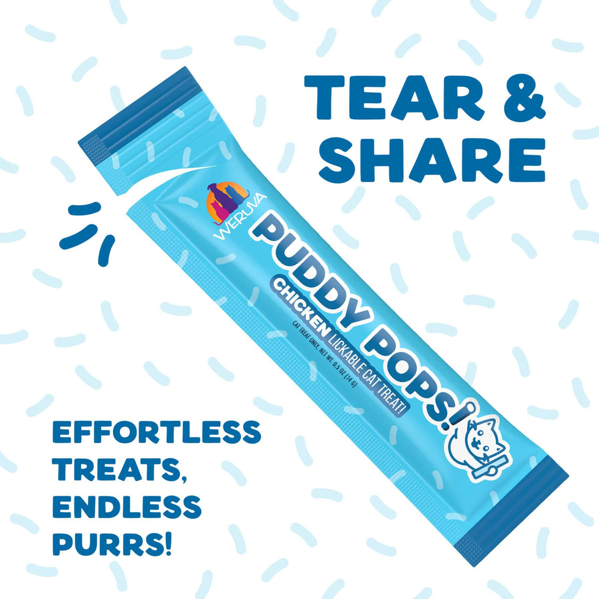 Weruva Puddy Pops! Lickable Chicken &amp; Pumpkin Cat Treat