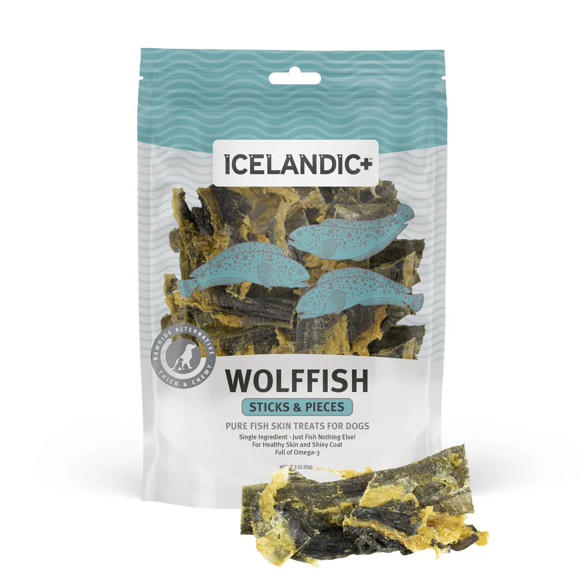 Icelandic+ Spotted Wolffish Sticks Dog Chews