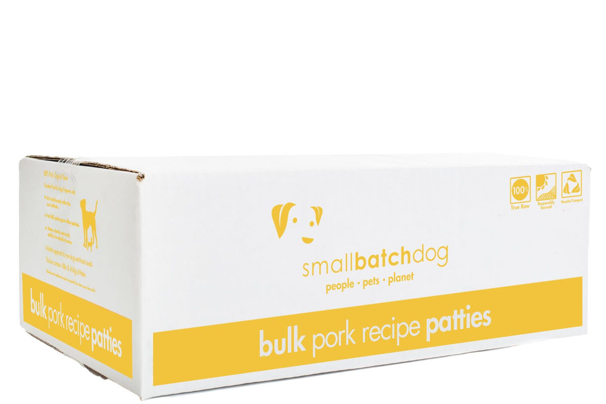 Small Batch Pork Patties Frozen Raw Dog Food